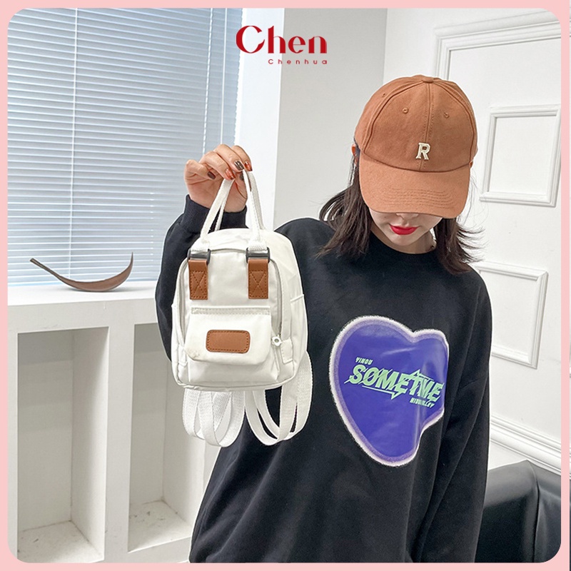 Balo nữ mini ChenHua balo vải thời trang ulzzang đi chơi du lịch đẹp BL83