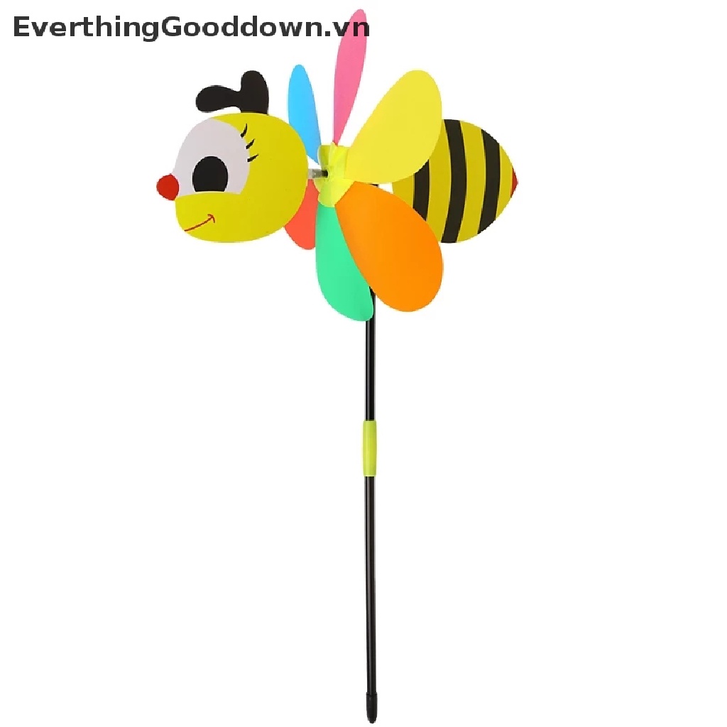 Everthinggooddown 3D Chong Chóng Gió Con Ong Lớn Trang Trí Sân Vườn