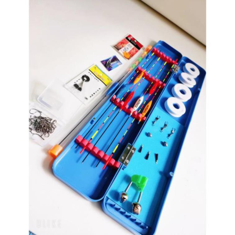 Combo Hộp Phao Câu Cá 6 Quả Kèm 14 Món Theo Kèm  PHỤ KIỆN CÂU ĐÀI CÂU ĐƠN ĐẦY ĐỦ
