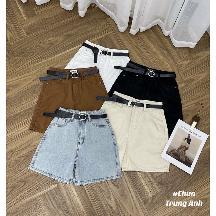 Quần jean ngố kèm đai hàng QCL1