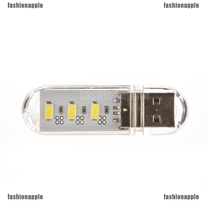 Móc Khóa Đèn LED 3 Bóng Hình Ổ Đĩa Chữ U Ốp