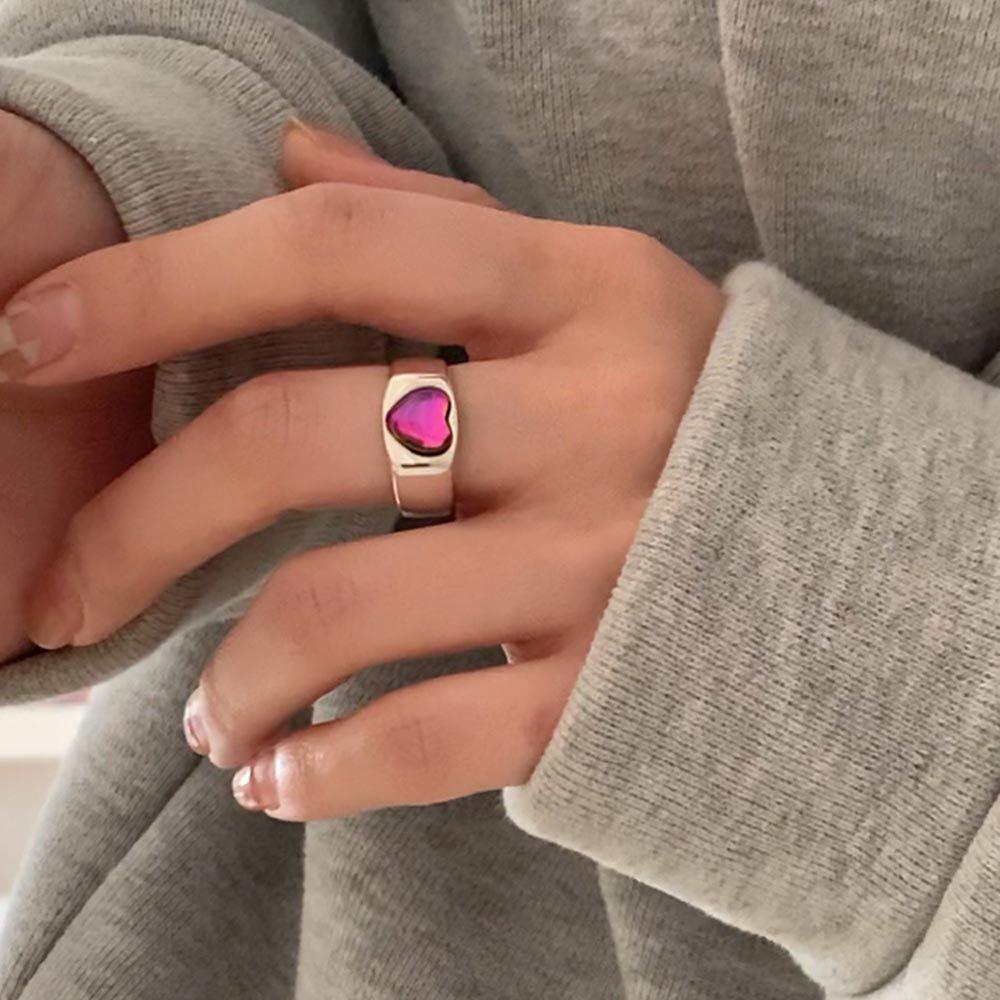 VANES1 Nhẫn Hở Đính Pha Lê Phong Cách Vintage Thanh Lịch Cho Nữ