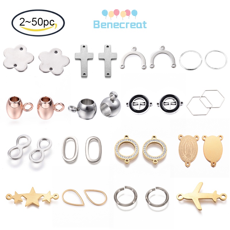 Đầu nối mắt xích BENECREAT bằng thép không gỉ 304 mạ màu