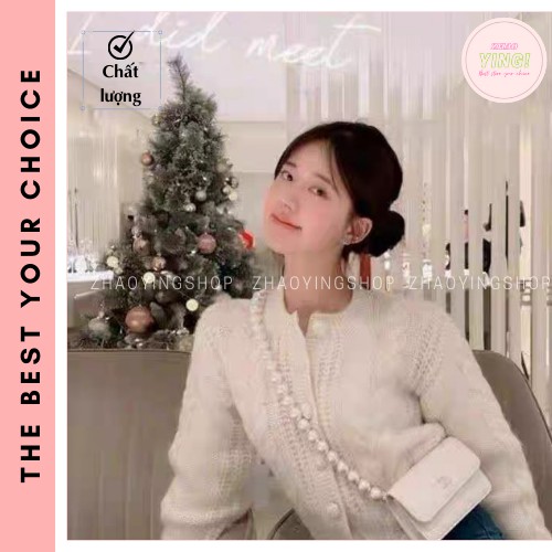 (Order) Áo len trắng Triệu Lộ Tư hàng quảng châu cao cấp