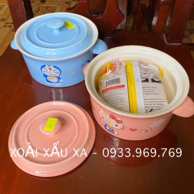 THỐ SỨ ĂN MỲ, NẤU ĂN HOẠT HÌNH ĐORAEMON - HELLO KITTY