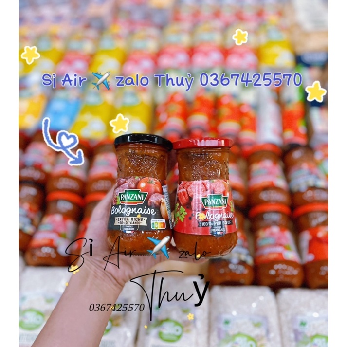 (Hàng pick bill)  Sốt tương cà hữu cơ Panzani thịt bằm của Pháp 200g