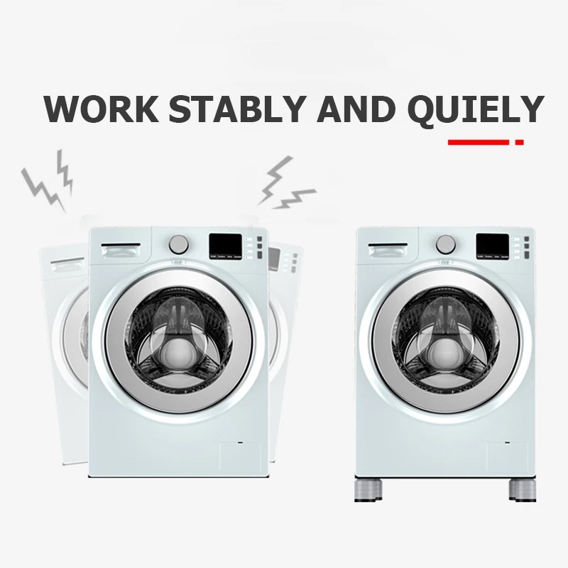 [Hàng mới về] Miếng Đệm Chân Máy Giặt Chống Sốc Chống Trượt Thiết Kế Tiện Dụng