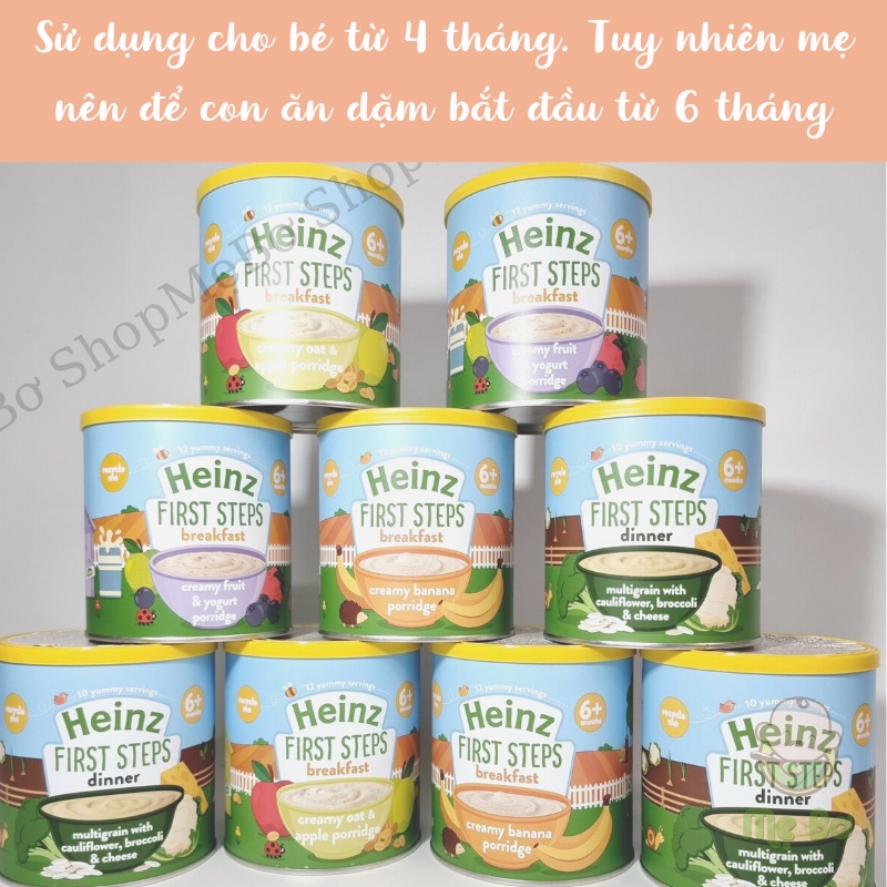 [HEINZ] BỘT ĂN DẶM HEINZ ANH NHIỀU VỊ