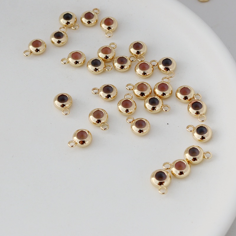 Hạt Cài Đặt Dây Chuyền Vàng 14K Bằng Silicone