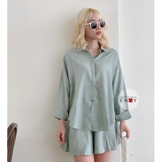 Set sơ mi kiểu ENVY SE09 chất linen mềm