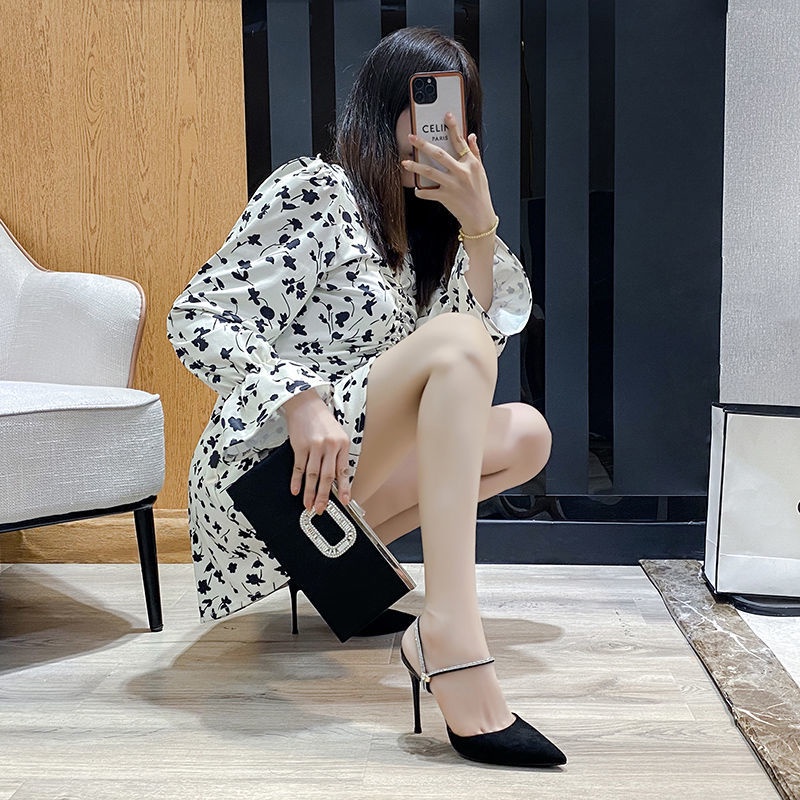 Giày Cao Gót Mũi Nhọn Thời Trang Xuân Hè Mới S 2022