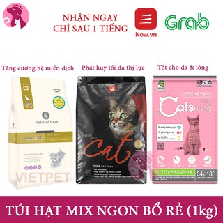 🧧[SALE TẾT] 🧧 [HẠT MIX SIÊU RẺ] [Freeship Extra] Túi chiết mix CATSRANG KITTEN, NATURAL CORE, CATSEYE (Túi 1kg)