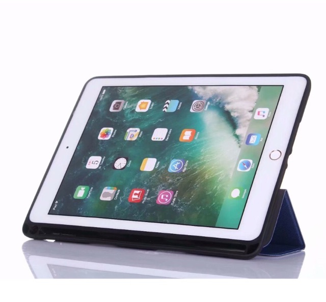 Bao da ipad Air 2/ Air 1/ipad 2017/2018/Ipad 2 có khay cắm bút pen | BigBuy360 - bigbuy360.vn