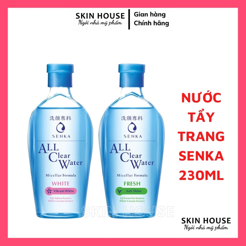 Sẵn - Nước tẩy trang Senka - Nước tẩy trang Senka All Clear Water Micellar 230ml