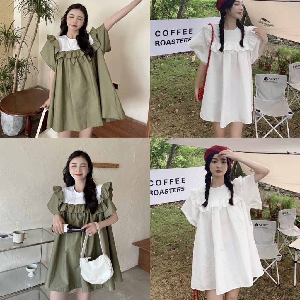 Đầm babydoll cánh tiên, váy babydoll chất thô mềm cao cấp đủ size tới 60kg