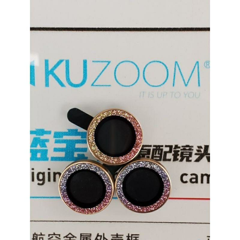 [màu hót]Bộ 3 dán mắt camera Kuzoom titan kim cương iPhone 12 Mini, 12, 12 Pro, 12 Pro Max, 11, 11 Pro, 11 Pro Max
