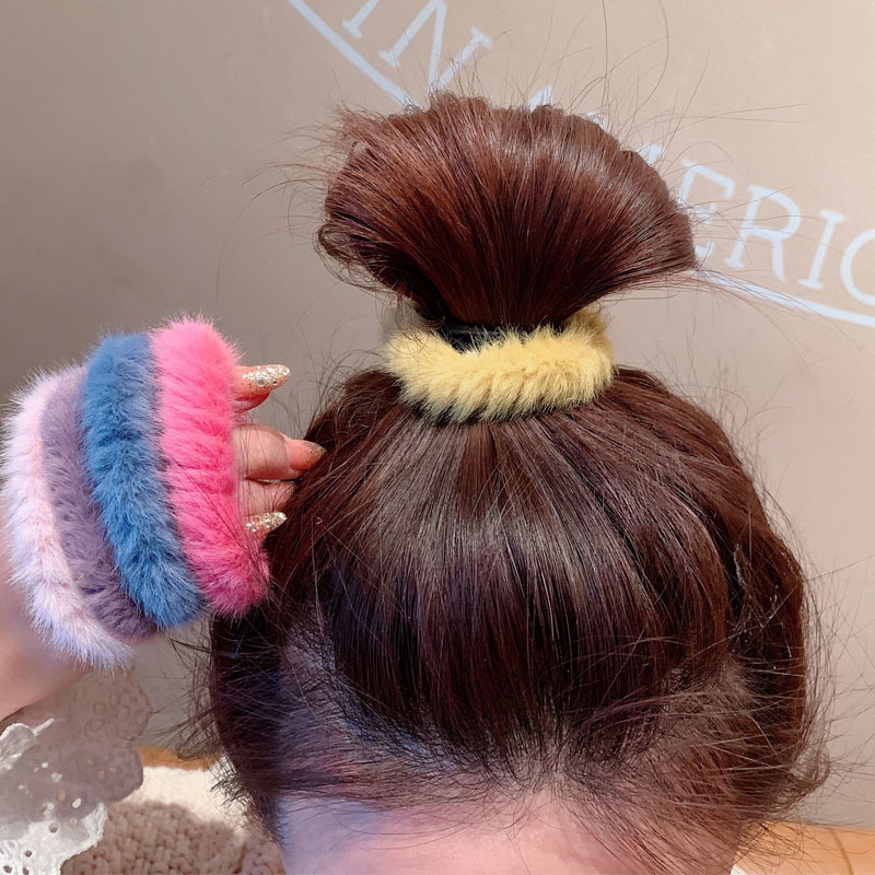 Cột tóc vải lông mềm