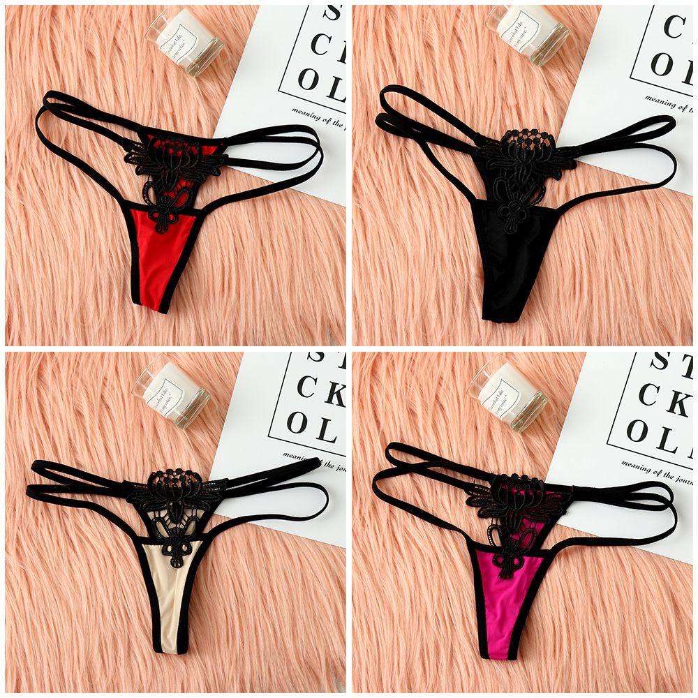 Quần Lót Lọt Khe Phối Ren Hở Lưng Phong Cách Quyến Rũ Dành Cho Nữ