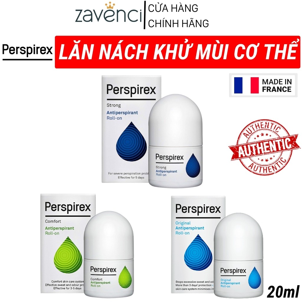 Lăn Khử Mùi PERSPIREX Khử Mùi Hôi Nách Cao Cấp Cho Mọi Loại Da Từ Nặng Tới Nhẹ (20ml)