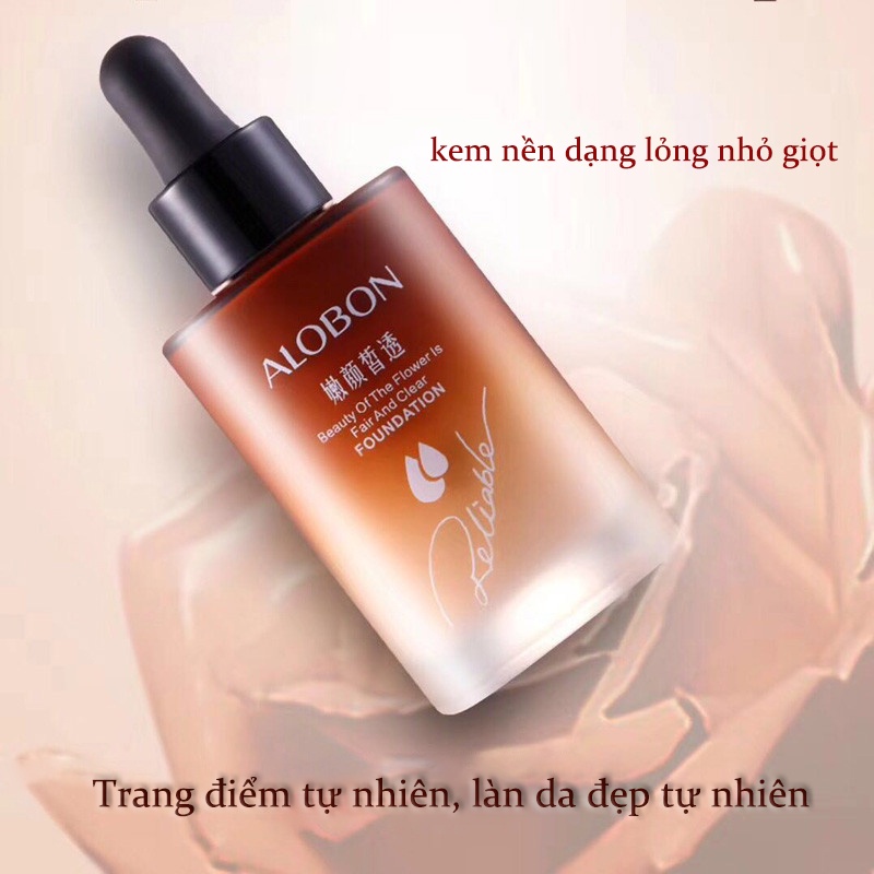 kem nền kiềm dầu lâu trôi kiềm dầu Face Liquid Foundation Dưỡng ẩm,Không thấm nước,Không thấm mồ hôi 30ml PT404