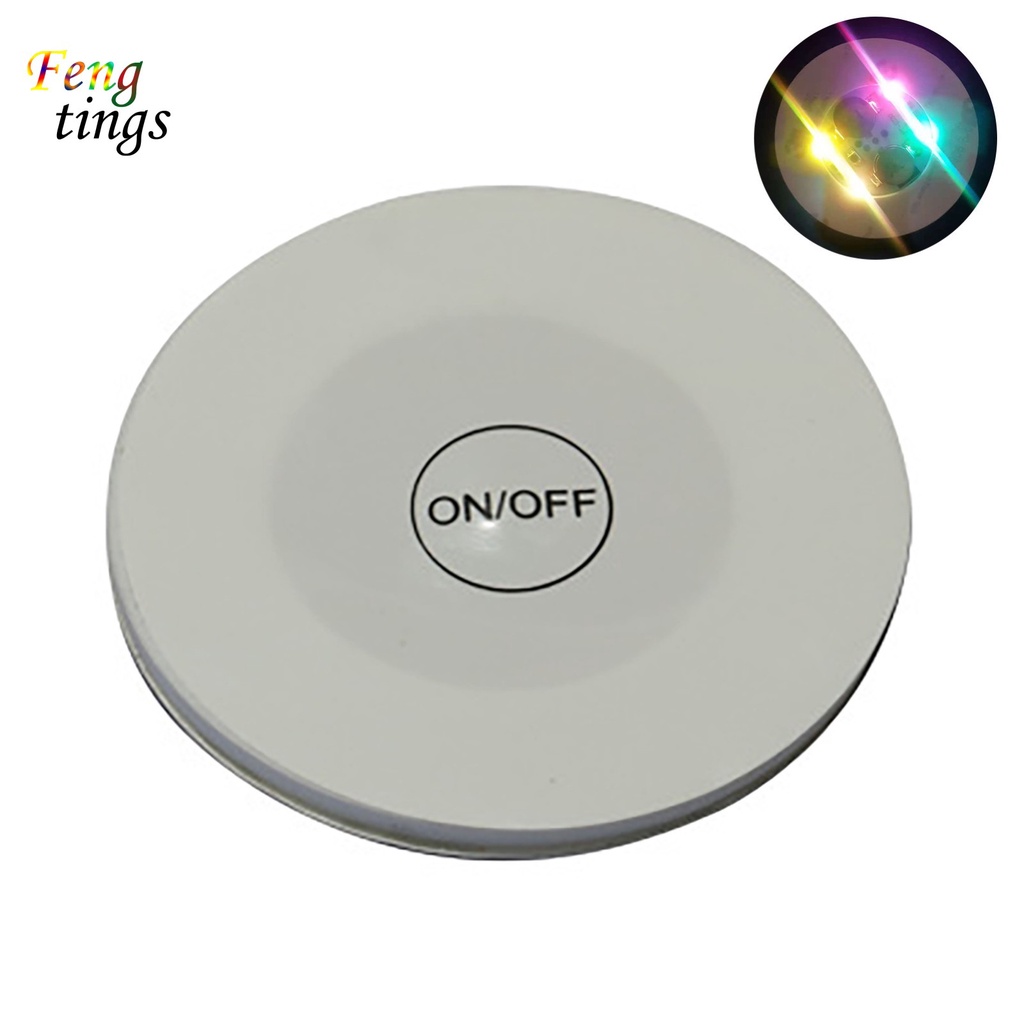 Đế lót ly có đèn LED hình tròn dùng cho quầy bar vào năm mới