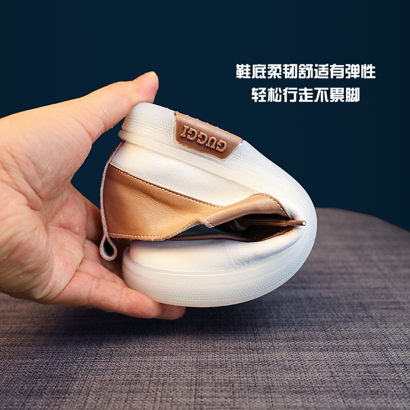 Giày Lười Da Thật Đế Mềm Mũi Vuông Phong Cách Anh Quốc Thời Trang Mùa Thu 2022 Cho Nữ