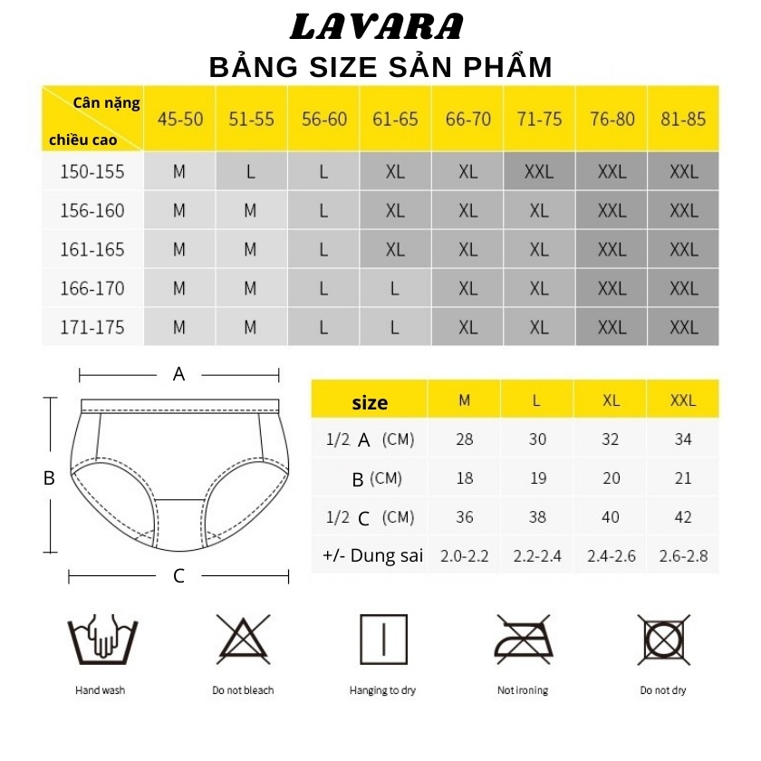 Quần lót ren nữ nửa mông sexy gợi cảm LAVARA QL06-2