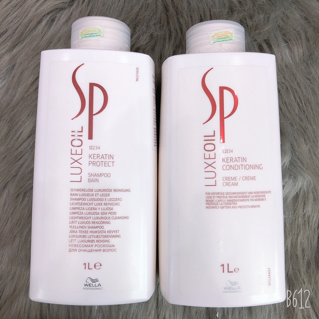 Bộ Dầu gội xả bảo vệ và tái tạo cấu trúc tóc LUXE OIL KERATIN SP WELLA