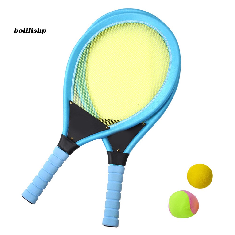 1 Cặp Vợt Tennis Kèm 2 Trái Banh Đồ Chơi An Toàn Cho Bé