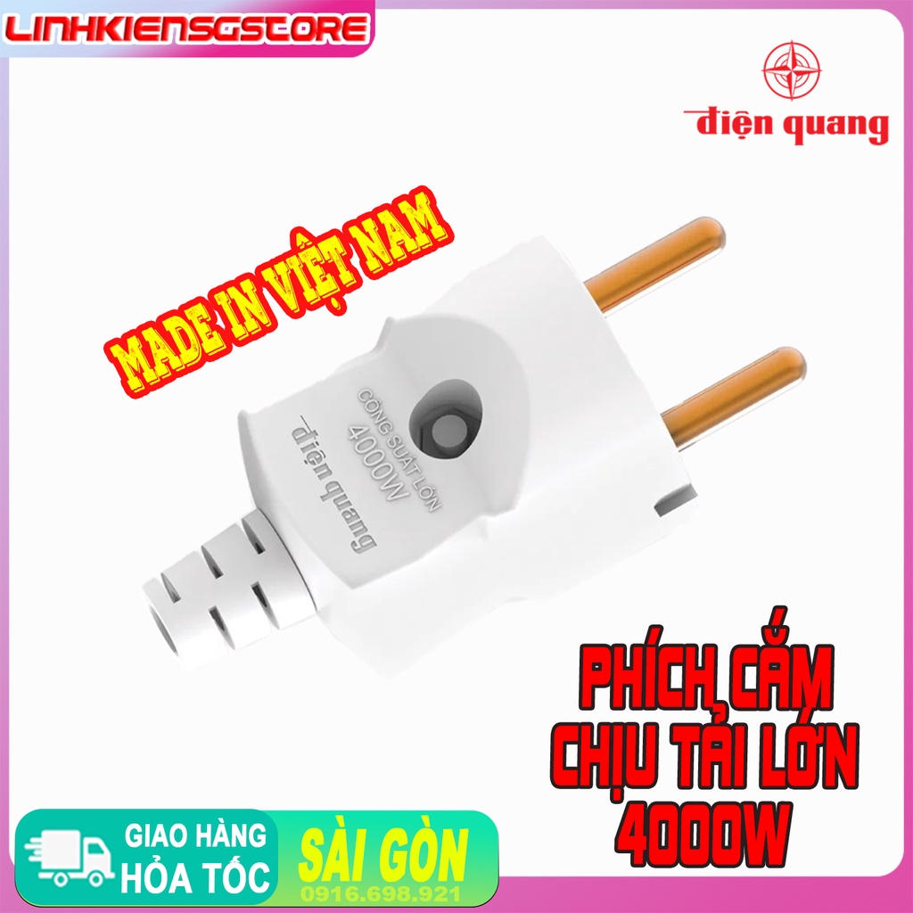 GIÁ SỈ  Phích cắm Điện Quang công Suất Lớn 4000w chịu tải tốt
