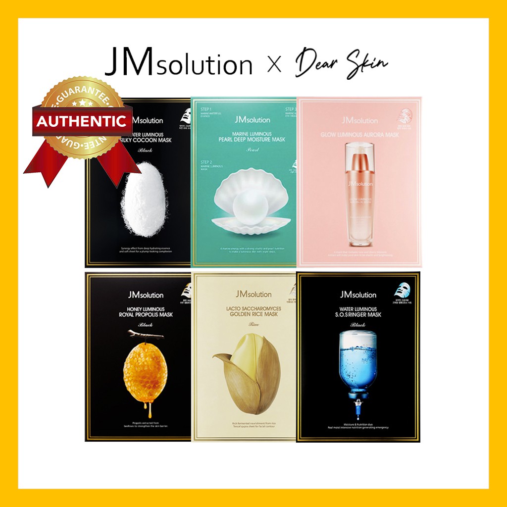 Mặt Nạ JMsolution 6 tinh chất Honey / Pearl / Glow / Water / Cocoon / Gạo - JM Solution