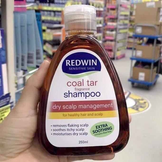 Dầu gội Redwin Coal Tar Shampoo giảm gàu và giảm nhờn da đầu, 250ml, Úc