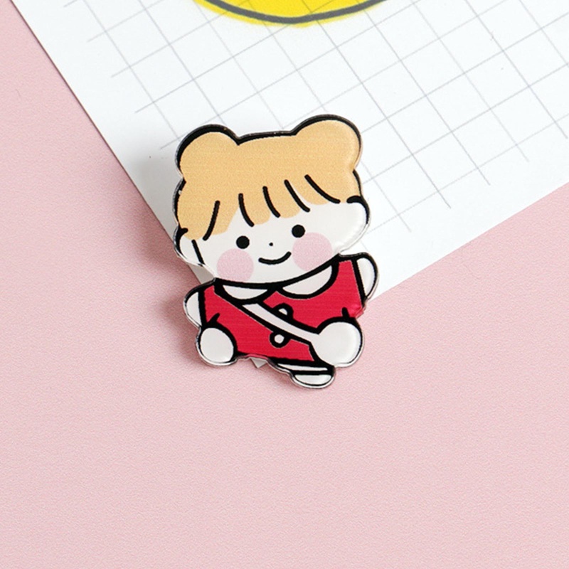 Huy Hiệu Cài Áo Hình Hoạt Hình Đáng Yêu