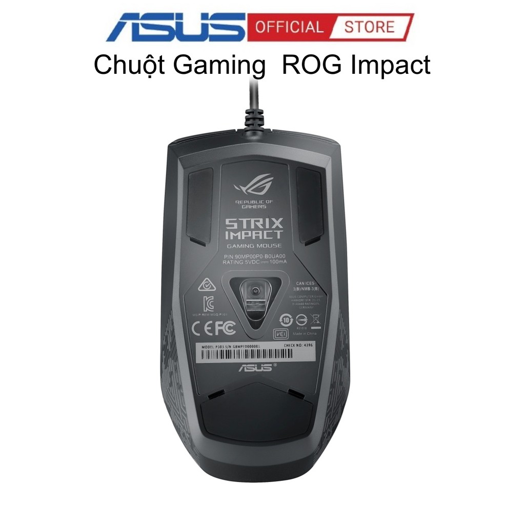 Chuột chơi game Asus ROG Strix Impact (P303)