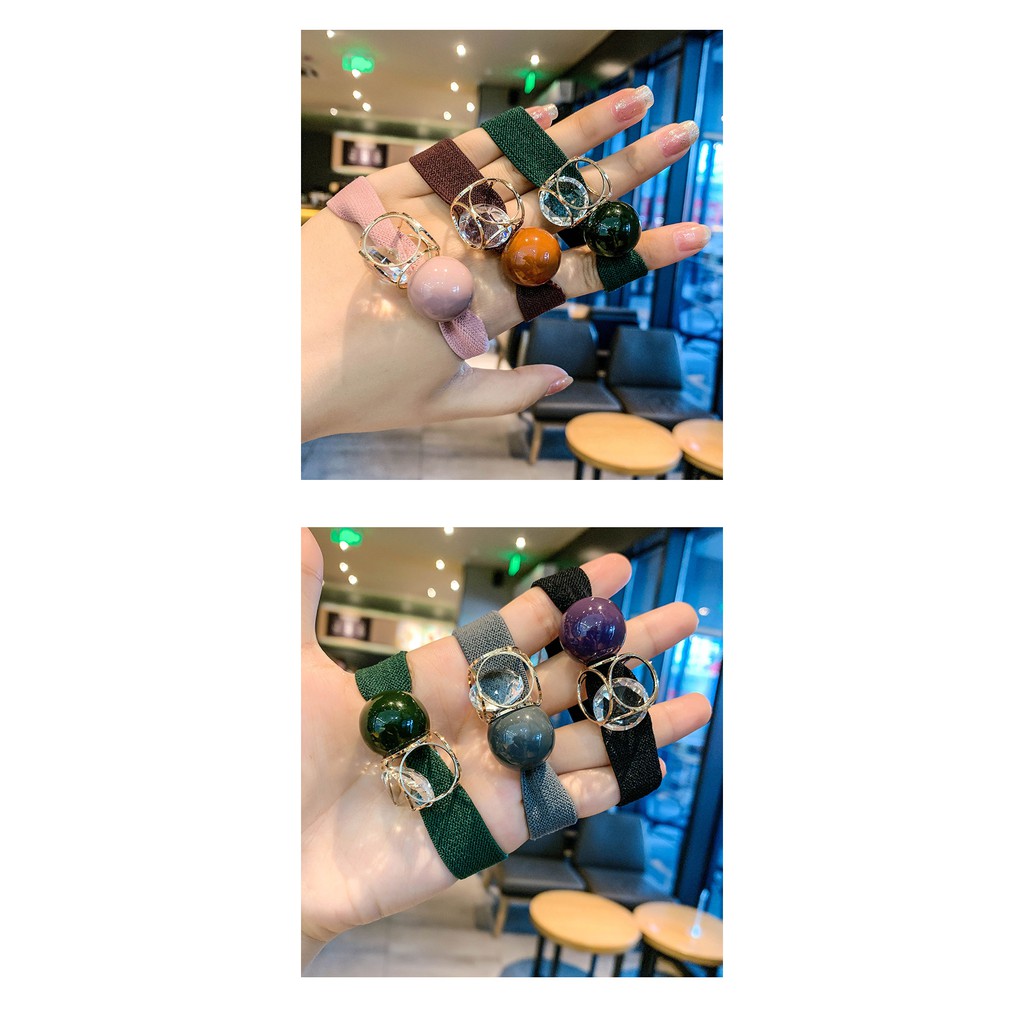 Dây buộc tóc bản to co giãn 4 chiều HD26