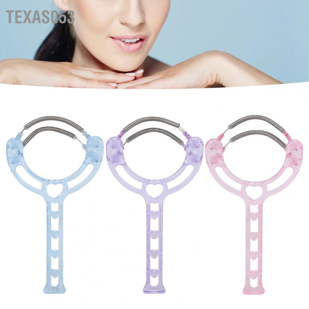 Texas053 Texas053 Máy cạo lông mặt 3PCS cầm tay dành cho phụ nữ Lông mày cằm Râu mép trên môi
