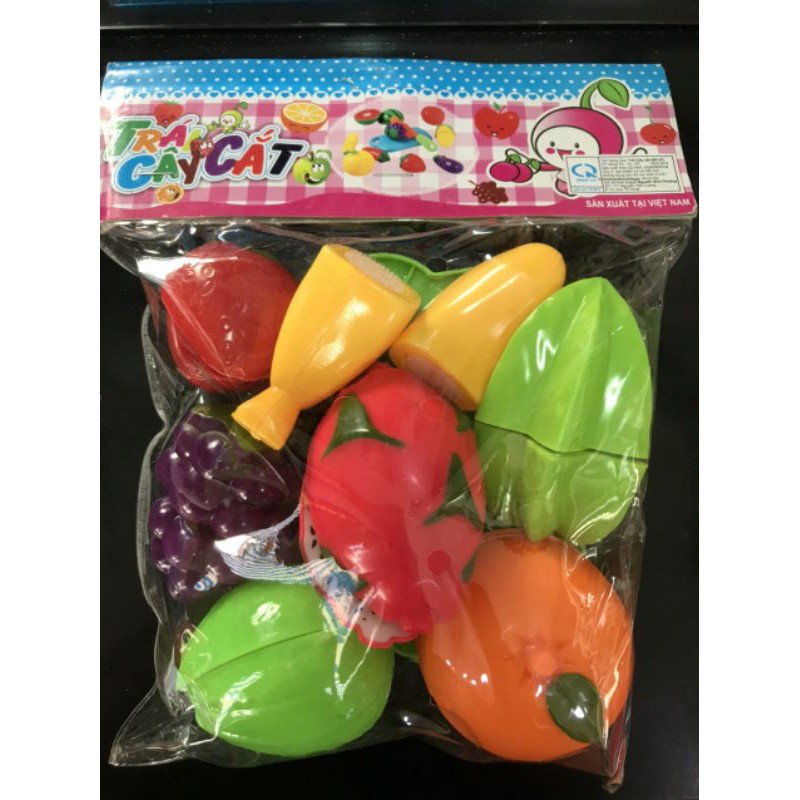 Túi trái cây cắt cho bé, hàng Việt Nam chất lượng cao, đồ chơi trẻ em
