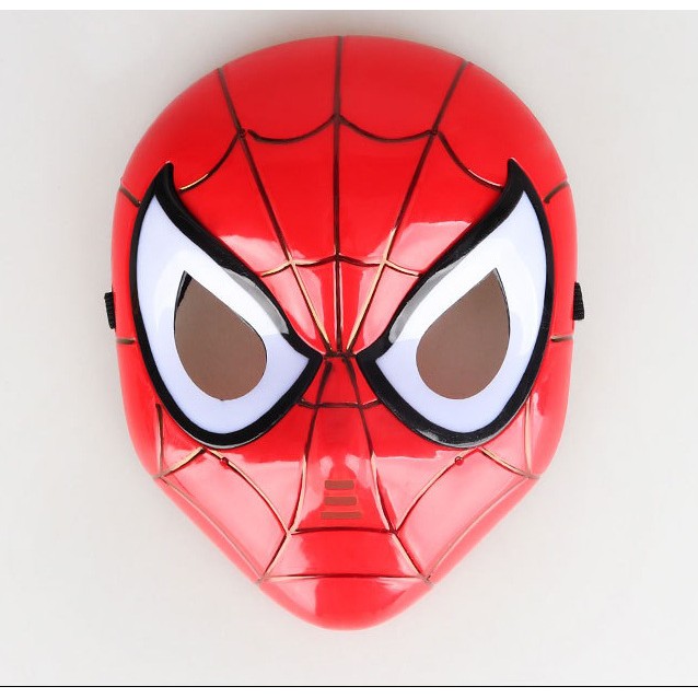Mặt nạ siêu nhân người nhện iron man đội trưởng mỹ optimus prime có đèn phát sáng