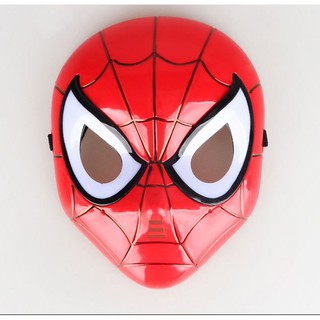 Mặt nạ siêu nhân người nhện iron man đội trưởng mỹ optimus prime có đèn phát sáng