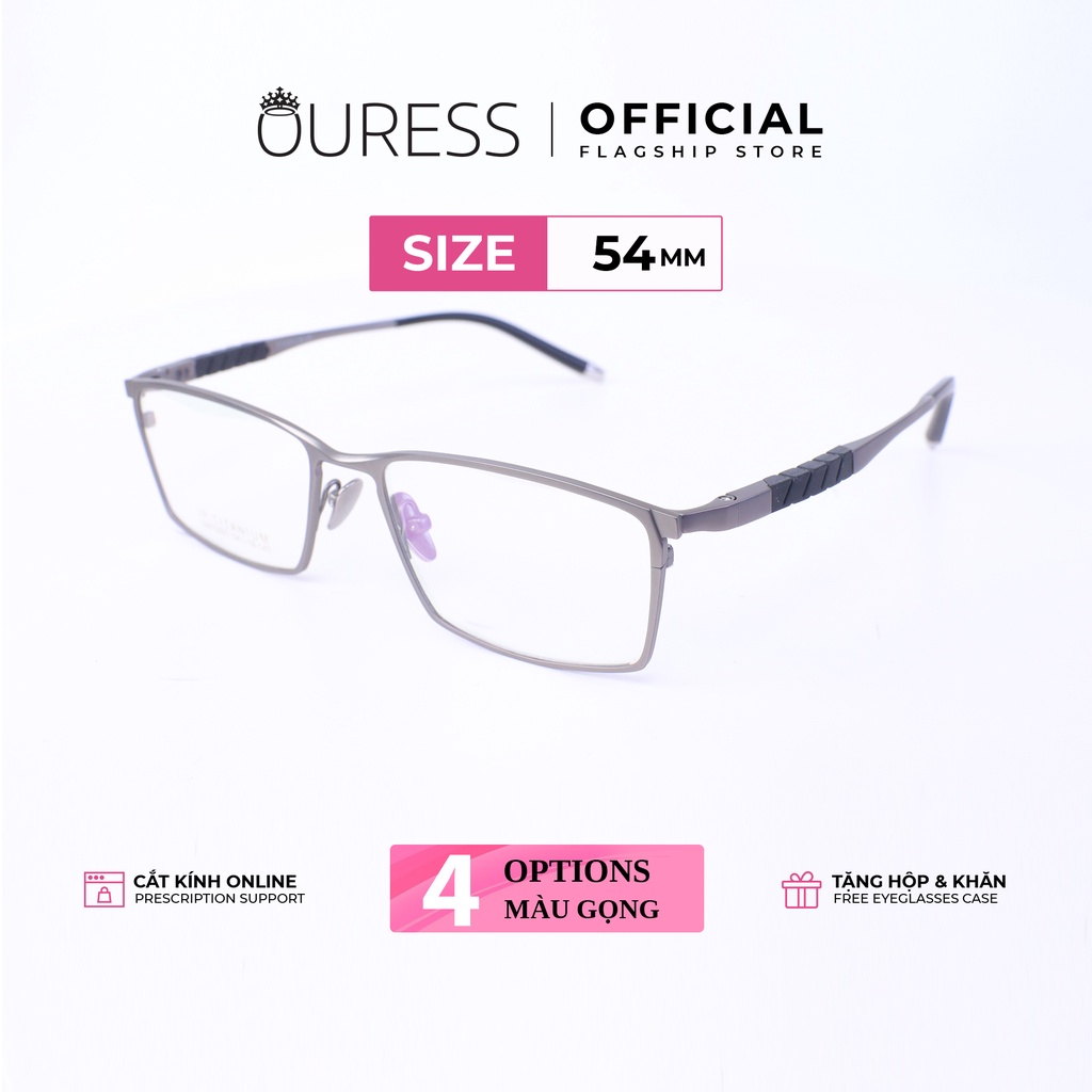 Gọng kính titanium SW10003 thời trang nam siêu nhẹ siêu bền OURESS