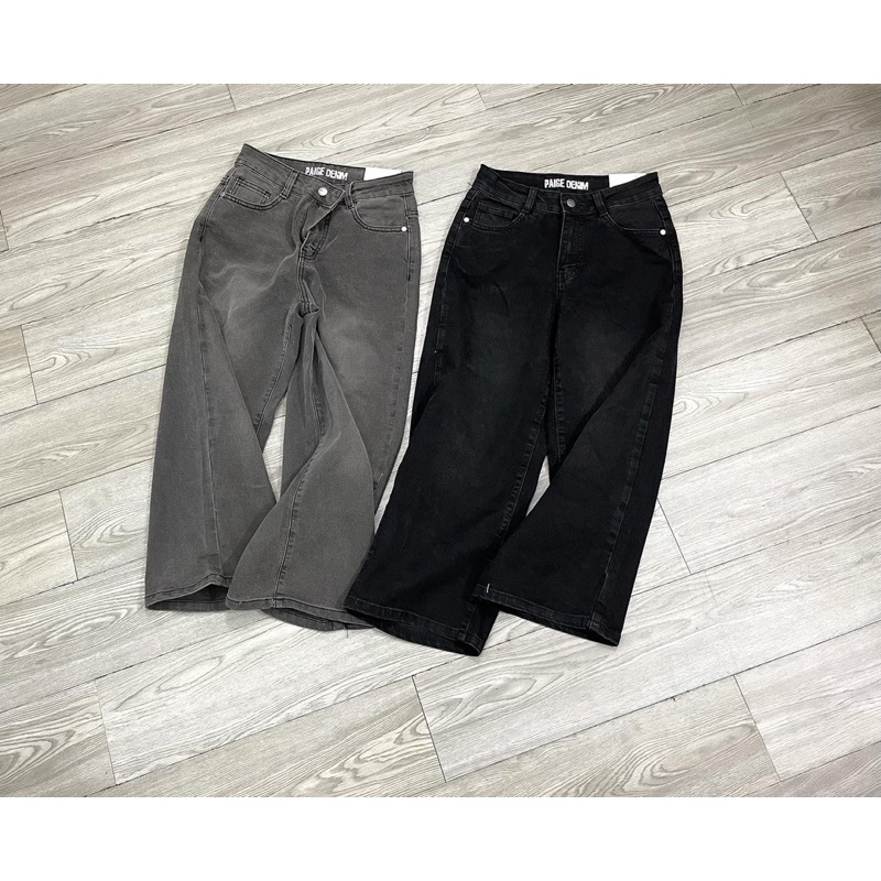 Jeans lửng ống xuông