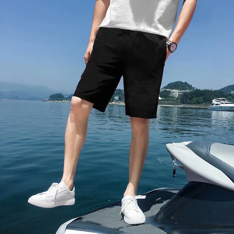 Summer fashion solid color sports shorts for men short