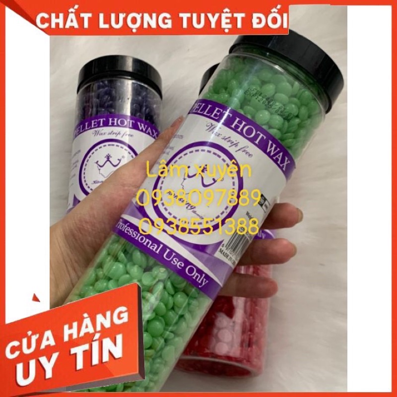 [FREESHIP] Sáp wax tẩy lông trái cây Pellet Hot Wax 400g dạng viên siêu hot, wax nóng, siêu sạch, hạn chế mọc trờ lại