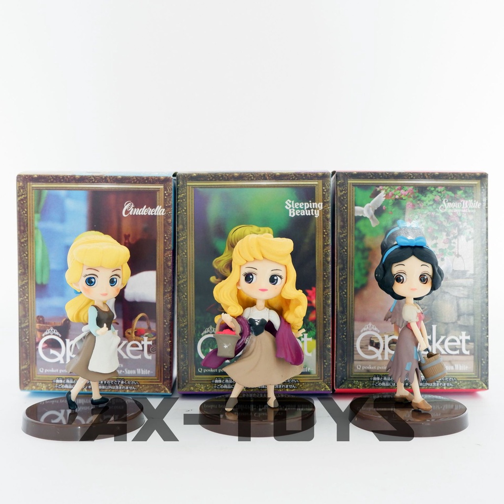 Bộ 3 Mô Hình Công Chúa Disney Phiên Bản Q Dùng Trang Trí Nhà Cửa