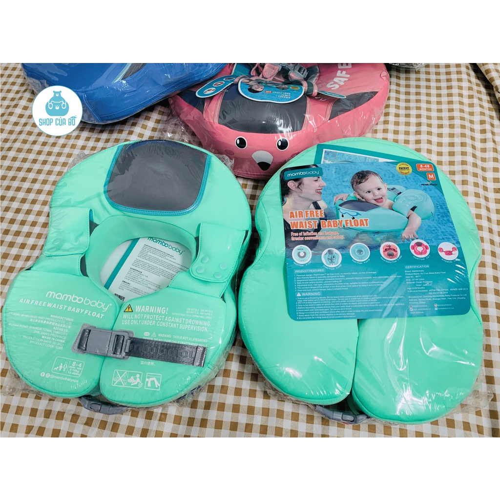 Phao bơi không bơm hơi luồn tay cho bé 8-36 tháng tháng phao chống lật cao cấp Mambobaby