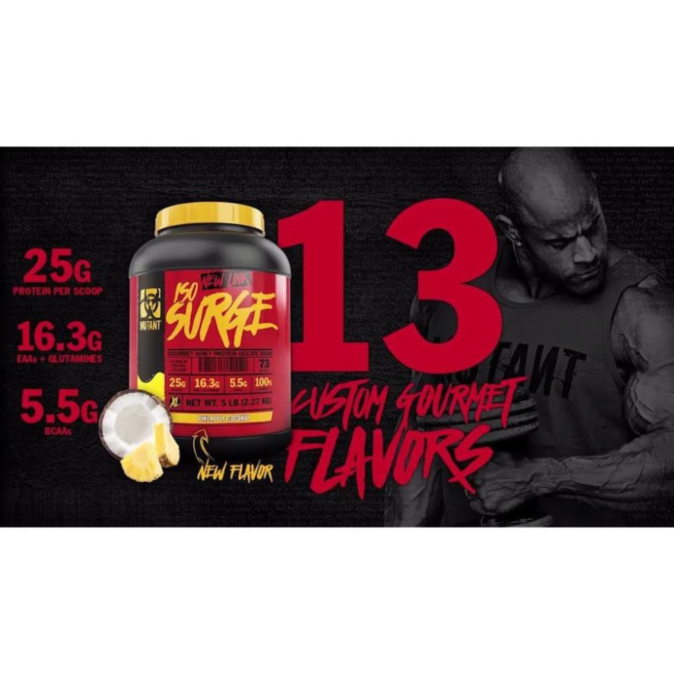 Sữa Dinh Dương Tăng Cơ Nuôi Cơ Phục Hồi Cơ Bắp Mutant Iso Surge 1.6lbs Từ Canada