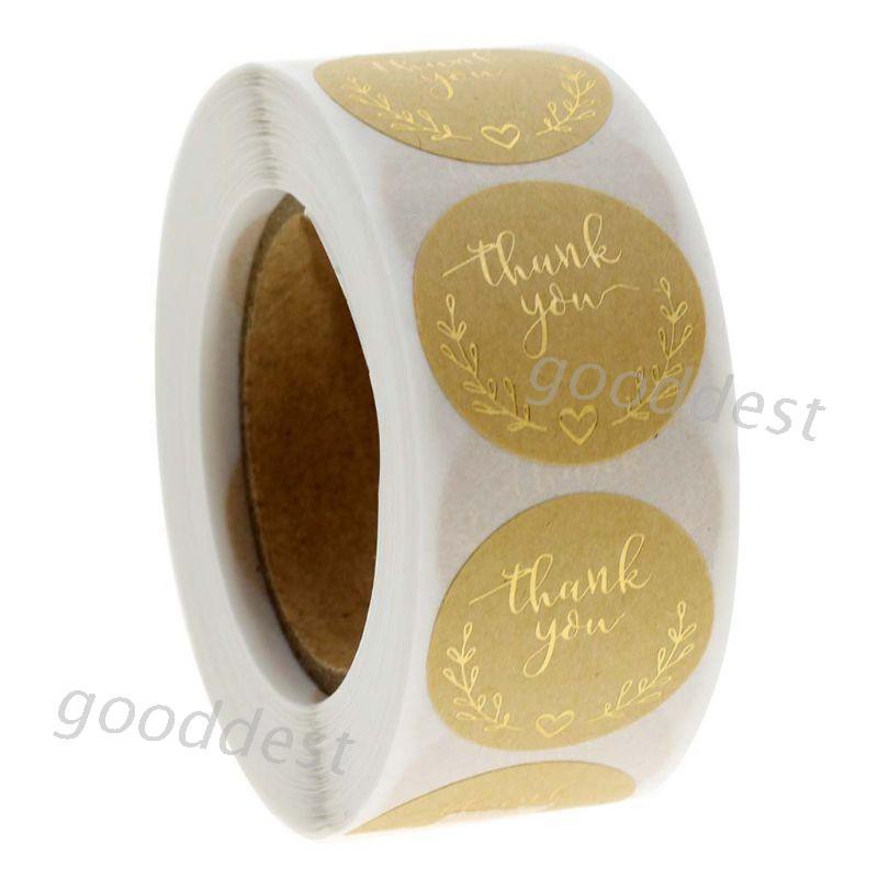 Cuộn 500 Miếng Dán Chữ Thank You