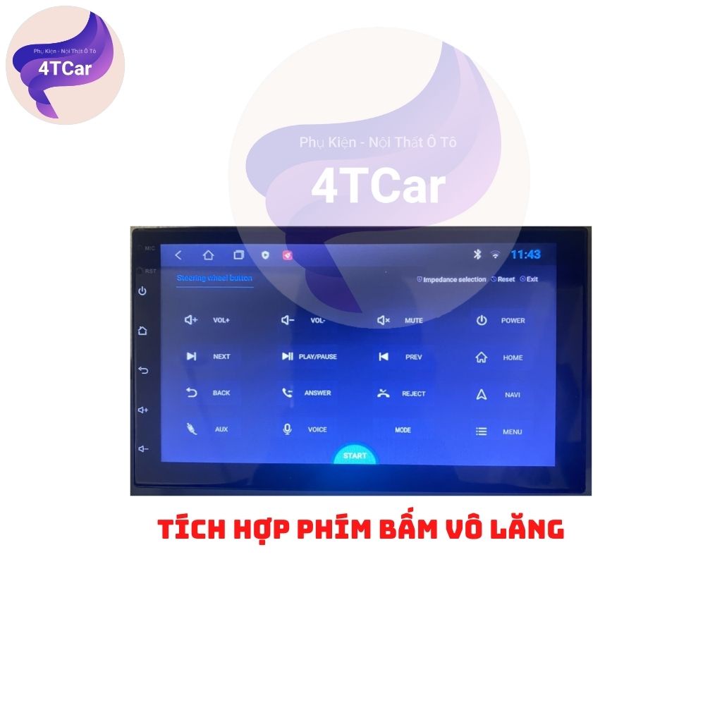 Màn ANDROID 7INCH WIFI RAM 1GB - ROM 16GB BẢO HÀNH 1 NĂM - PHÂN PHỐI CHÍNH HÃNG 4TCAR