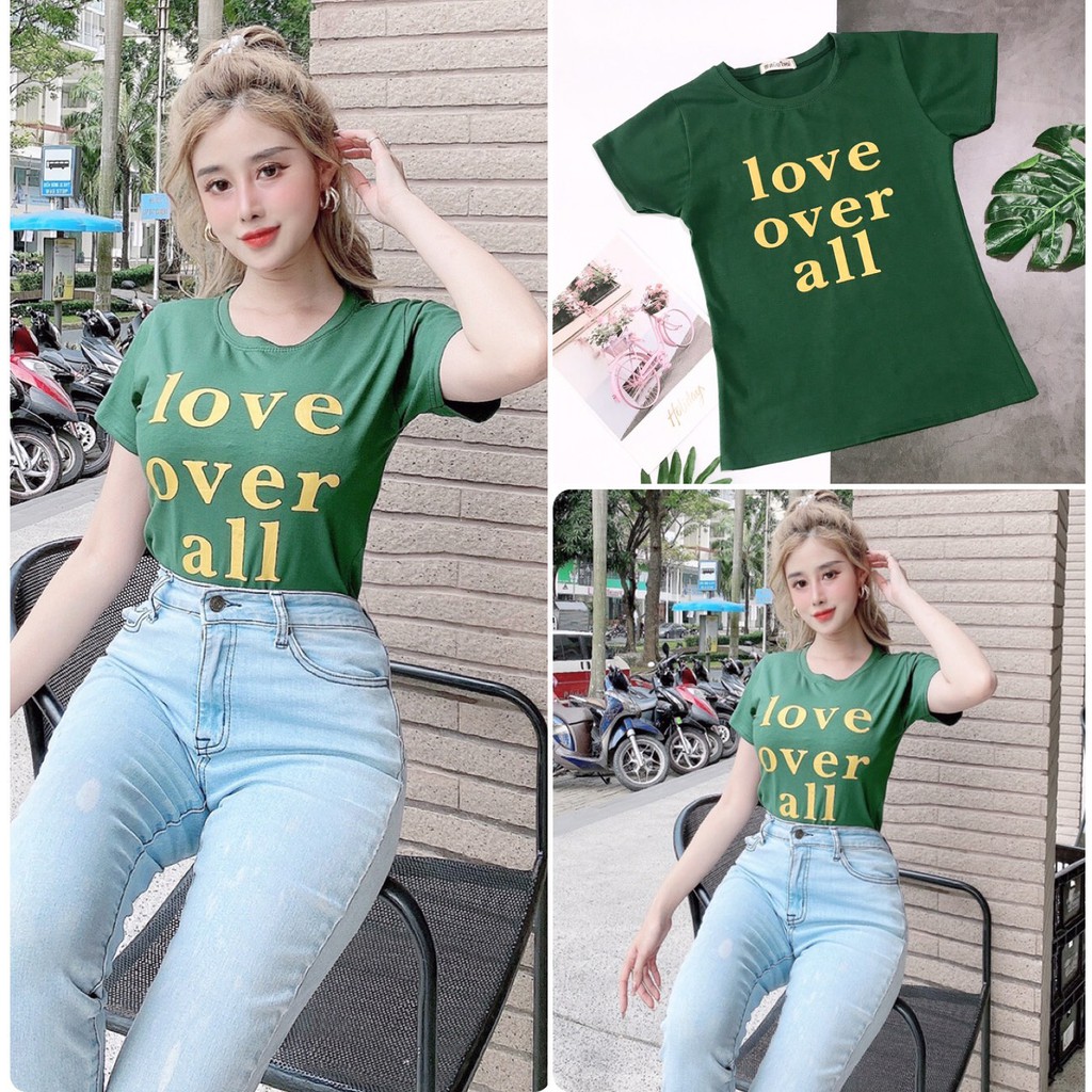 Áo thun nữ thun thái thêu dáng ôm | BigBuy360 - bigbuy360.vn