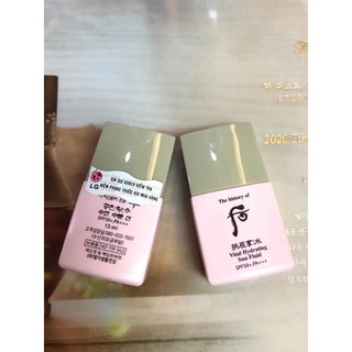 Xả hàng giá sỉ Kem chống nắng Whoo Vital Hydrating Sun Fluid 13ml SPF50+/ PA++++ dạng sữa/ Ohui công ty chính hãng